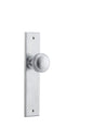 Iver Paddington  Door Knob Chamfered Latch Pair, Passage Kit, Privacy Kit , Entrance Kit with High Security Lock -Brushed Chrome