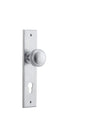 Iver Paddington  Door Knob Chamfered Latch Pair, Passage Kit, Privacy Kit , Entrance Kit with High Security Lock -Brushed Chrome