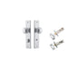 Iver Paddington  Door Knob Chamfered Latch Pair, Passage Kit, Privacy Kit , Entrance Kit with High Security Lock -Brushed Chrome