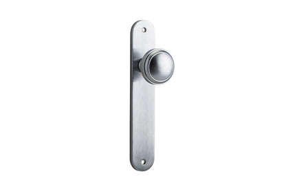Iver Paddington  Door Knob Oval Latch Pair, Passage Kit, Privacy Kit , Entrance Kit with High Security Lock - Brushed Chrome