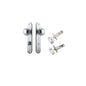 Iver Paddington  Door Knob Oval Latch Pair, Passage Kit, Privacy Kit , Entrance Kit with High Security Lock - Brushed Chrome