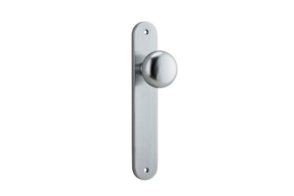 Iver Cambridge Door Knob Oval Concealed Fix Pair, Passage Kit, Privacy Kit , Entrance Kit with High Security Lock - Brushed Chrome