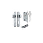 Iver Cambridge Door Knob Oval Concealed Fix Pair, Passage Kit, Privacy Kit , Entrance Kit with High Security Lock - Brushed Chrome