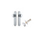 Iver Cambridge Door Knob Oval Concealed Fix Pair, Passage Kit, Privacy Kit , Entrance Kit with High Security Lock - Brushed Chrome