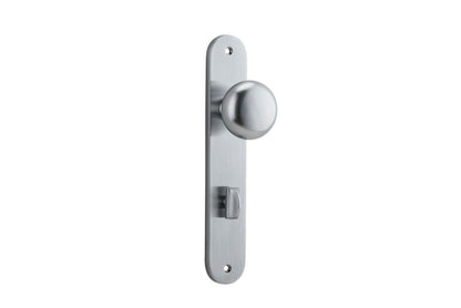 Iver Cambridge Door Knob Oval Concealed Fix Pair, Passage Kit, Privacy Kit , Entrance Kit with High Security Lock - Brushed Chrome