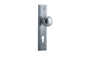 Iver Paddington  Door Knob Stepped Latch Pair, Passage Kit, Privacy Kit , Entrance Kit with High Security Lock - Brushed Chrome