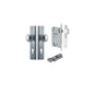 Iver Paddington  Door Knob Stepped Latch Pair, Passage Kit, Privacy Kit , Entrance Kit with High Security Lock - Brushed Chrome