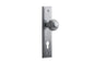 Iver Guildford Door Knob Stepped Latch Pair, Passage Kit, Privacy Kit , Entrance Kit with High Security Lock - Brushed Chrome