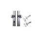 Iver Guildford Door Knob Stepped Latch Pair, Passage Kit, Privacy Kit , Entrance Kit with High Security Lock - Brushed Chrome