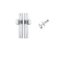 Iver Cambridge Door Knob Chamfered  Concealed Fix Pair Passage Kit, Privacy Kit , Entrance Kit with High Security Lock -Brushed Chrome