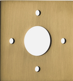 Iver Adaptor Plate Rose Square Available in 9 colours : Polished Brass ,Signature Brass ,Matt Black ,Polished Chrome ,Brushed Chrome ,Distressed Nickel ,Polished Nickel , Satin Nickel  & Brushed Brass