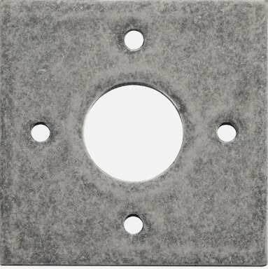 Iver Adaptor Plate Rose Square Available in 9 colours : Polished Brass ,Signature Brass ,Matt Black ,Polished Chrome ,Brushed Chrome ,Distressed Nickel ,Polished Nickel , Satin Nickel  & Brushed Brass