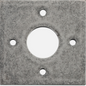 Iver Adaptor Plate Rose Square Available in 9 colours : Polished Brass ,Signature Brass ,Matt Black ,Polished Chrome ,Brushed Chrome ,Distressed Nickel ,Polished Nickel , Satin Nickel  & Brushed Brass