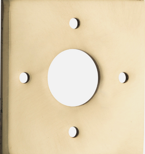 Iver Adaptor Plate Rose Square Available in 9 colours : Polished Brass ,Signature Brass ,Matt Black ,Polished Chrome ,Brushed Chrome ,Distressed Nickel ,Polished Nickel , Satin Nickel  & Brushed Brass