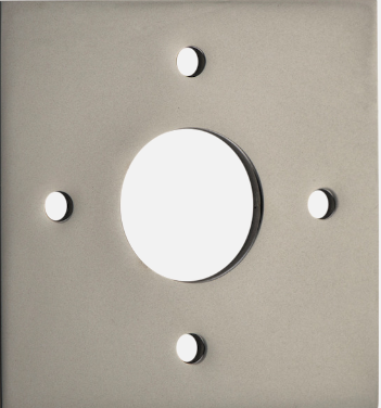 Iver Adaptor Plate Rose Square Available in 9 colours : Polished Brass ,Signature Brass ,Matt Black ,Polished Chrome ,Brushed Chrome ,Distressed Nickel ,Polished Nickel , Satin Nickel  & Brushed Brass