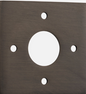 Iver Adaptor Plate Rose Square Available in 9 colours : Polished Brass ,Signature Brass ,Matt Black ,Polished Chrome ,Brushed Chrome ,Distressed Nickel ,Polished Nickel , Satin Nickel  & Brushed Brass