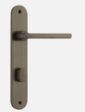 Iver Baltimore Door Lever 10726 Oval Backplate Signature Brass - Passage ,Privacy & Entrance