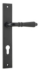 Iver Sarlat  Door Lever Rectangular Latch Pair, Passage Kit, Privacy Kit , Entrance Kit with High Security Lock -Matt Black