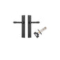 Iver Sarlat  Door Lever Rectangular Latch Pair, Passage Kit, Privacy Kit , Entrance Kit with High Security Lock -Matt Black