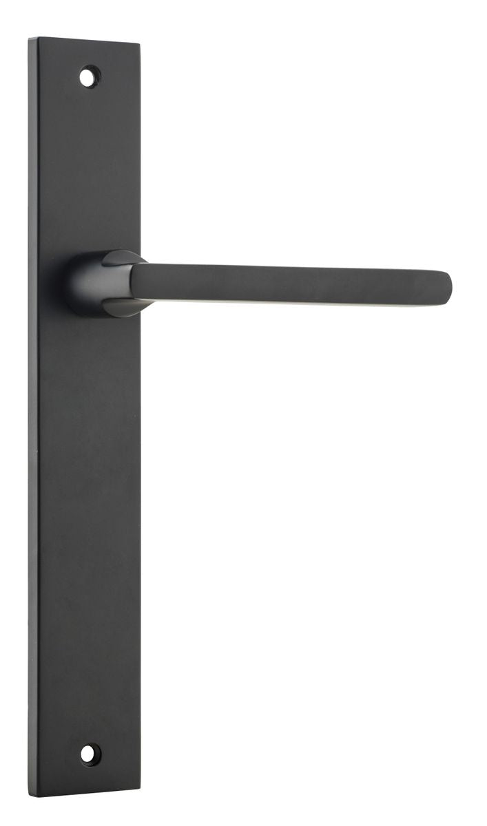 Iver Baltimore Door Knob Rectangular Latch Pair, Passage Kit, Privacy Kit , Entrance Kit with High Security Lock -Matt Black