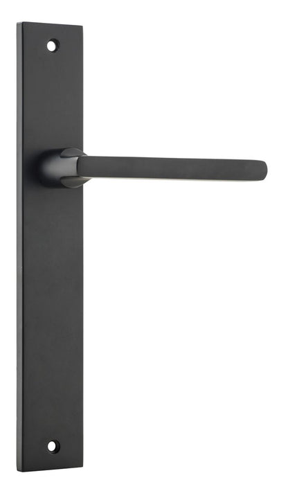 Iver Baltimore Door Knob Rectangular Latch Pair, Passage Kit, Privacy Kit , Entrance Kit with High Security Lock -Matt Black