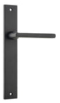 Iver Baltimore Door Knob Rectangular Latch Pair, Passage Kit, Privacy Kit , Entrance Kit with High Security Lock -Matt Black