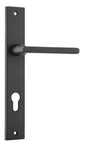 Iver Baltimore Door Knob Rectangular Latch Pair, Passage Kit, Privacy Kit , Entrance Kit with High Security Lock -Matt Black