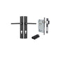 Iver Baltimore Door Knob Rectangular Latch Pair, Passage Kit, Privacy Kit , Entrance Kit with High Security Lock -Matt Black
