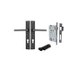 Iver Baltimore Door Knob Rectangular Latch Pair, Passage Kit, Privacy Kit , Entrance Kit with High Security Lock -Matt Black