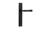 Iver Verona Door Lever Rectangular Latch Pair, Passage Kit, Privacy Kit , Entrance Kit with High Security Lock -Matt Black