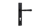 Iver Verona Door Lever Rectangular Latch Pair, Passage Kit, Privacy Kit , Entrance Kit with High Security Lock -Matt Black