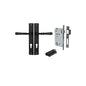 Iver Verona Door Lever Rectangular Latch Pair, Passage Kit, Privacy Kit , Entrance Kit with High Security Lock -Matt Black