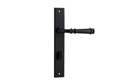 Iver Verona Door Lever Rectangular Latch Pair, Passage Kit, Privacy Kit , Entrance Kit with High Security Lock -Matt Black