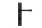 Iver Verona Door Lever Rectangular Latch Pair, Passage Kit, Privacy Kit , Entrance Kit with High Security Lock -Matt Black