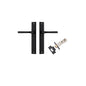 Iver Annecy Door Lever Rectangular Latch Pair, Passage Kit, Privacy Kit , Entrance Kit with High Security Lock - Matt Black
