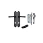 Iver Sarlat  Door Lever Oval Latch Pair, Passage Kit, Privacy Kit , Entrance Kit with High Security Lock - Matt Black