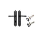 Iver Sarlat  Door Lever Oval Latch Pair, Passage Kit, Privacy Kit , Entrance Kit with High Security Lock - Matt Black
