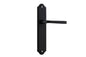 Iver Annecy Door Lever Shouldered Latch Pair, Passage Kit, Privacy Kit , Entrance Kit with High Security Lock -Matt Black