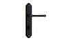 Iver Annecy Door Lever Shouldered Latch Pair, Passage Kit, Privacy Kit , Entrance Kit with High Security Lock -Polished Nickel