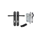 Iver Sarlat  Door Lever Oval Latch Pair, Passage Kit, Privacy Kit , Entrance Kit with High Security Lock - Matt Black