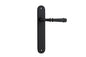 Iver Verona Door Lever Oval Latch Pair, Passage Kit, Privacy Kit , Entrance Kit with High Security Lock - Matt Black