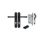 Iver Verona Door Lever Oval Latch Pair, Passage Kit, Privacy Kit , Entrance Kit with High Security Lock - Matt Black