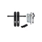 Iver Verona Door Lever Oval Latch Pair, Passage Kit, Privacy Kit , Entrance Kit with High Security Lock - Matt Black