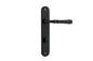Iver Verona Door Lever Oval Latch Pair, Passage Kit, Privacy Kit , Entrance Kit with High Security Lock - Matt Black