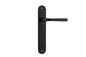 Iver Annecy Door Lever Oval Latch Pair, Passage Kit, Privacy Kit , Entrance Kit with High Security Lock - Matt Black