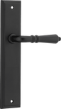 Iver Sarlat  Door Lever Stepped Latch Pair, Passage Kit, Privacy Kit , Entrance Kit with High Security Lock -Matt Black