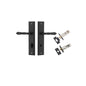 Iver Sarlat  Door Lever Stepped Latch Pair, Passage Kit, Privacy Kit , Entrance Kit with High Security Lock -Matt Black