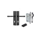 Iver Verona Door Lever Stepped Latch Pair, Passage Kit, Privacy Kit , Entrance Kit with High Security Lock -Matt Black