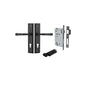 Iver Verona Door Lever Stepped Latch Pair, Passage Kit, Privacy Kit , Entrance Kit with High Security Lock -Matt Black
