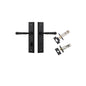 Iver Verona Door Lever Stepped Latch Pair, Passage Kit, Privacy Kit , Entrance Kit with High Security Lock -Matt Black